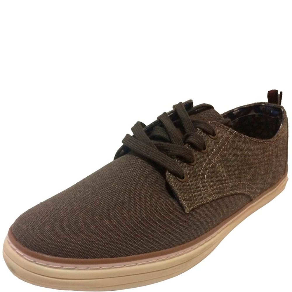 Ben Sherman Mens Brahma Derby Canvas Sneakers